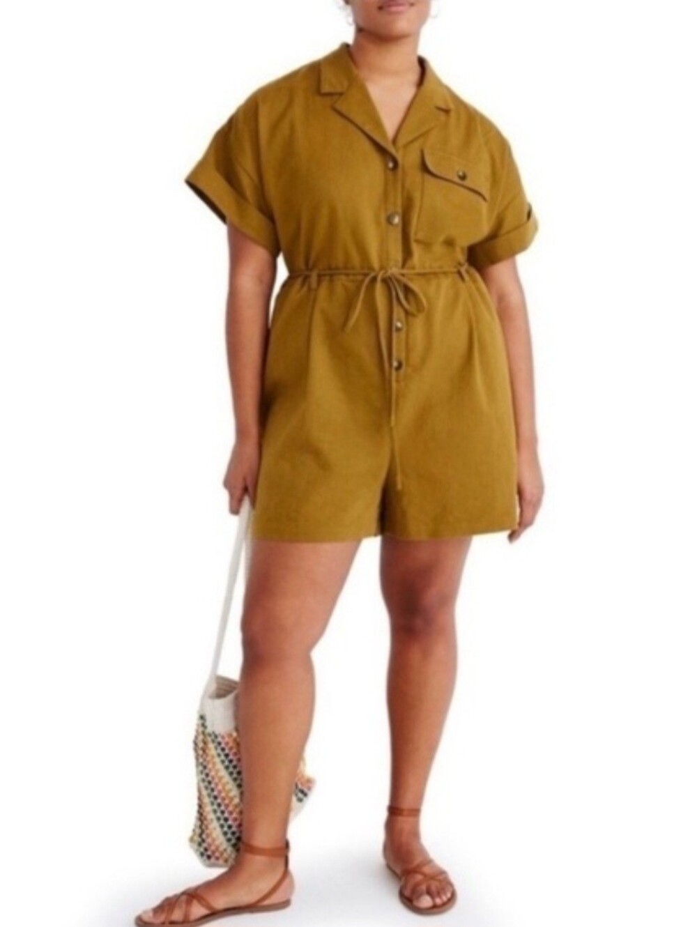 Madewell Belted Safari Romper